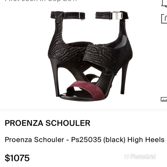 PROENZA SCHOULER Suede and Calf Leather Heel Shoes  EU 39 / US 8.5  New in Box - Picture 15 of 15